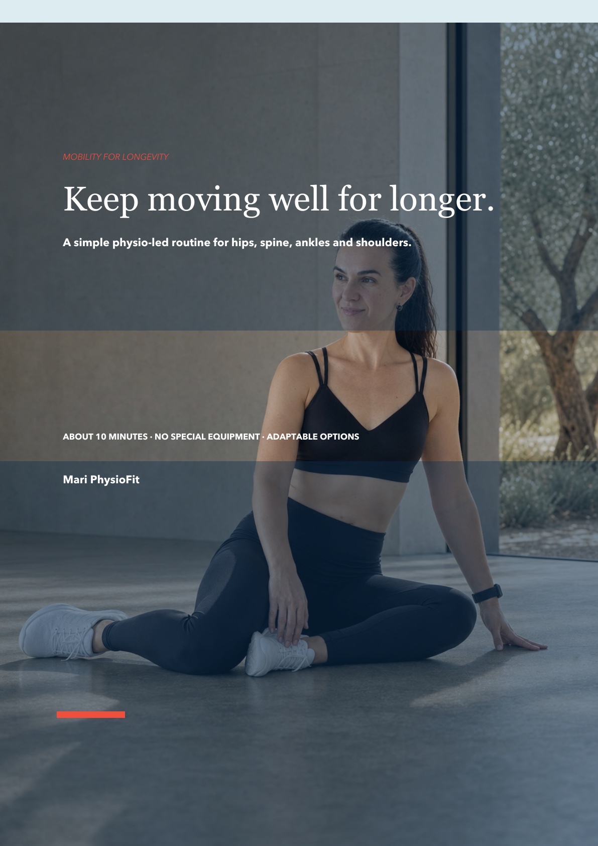 Mobility for longevity guide cover: Keep Moving Well for Longer